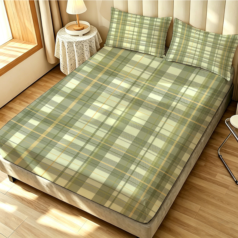 Bed Sheet Microfiber - 90G 3-Piece Bedding Set 1 Fitted
