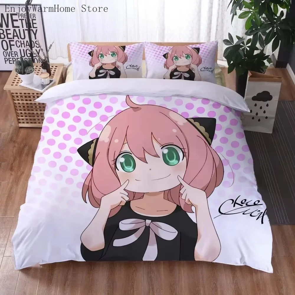Bed Sheet Microfiber - 3D Print Anime SPY×FAMILY Anya Forger