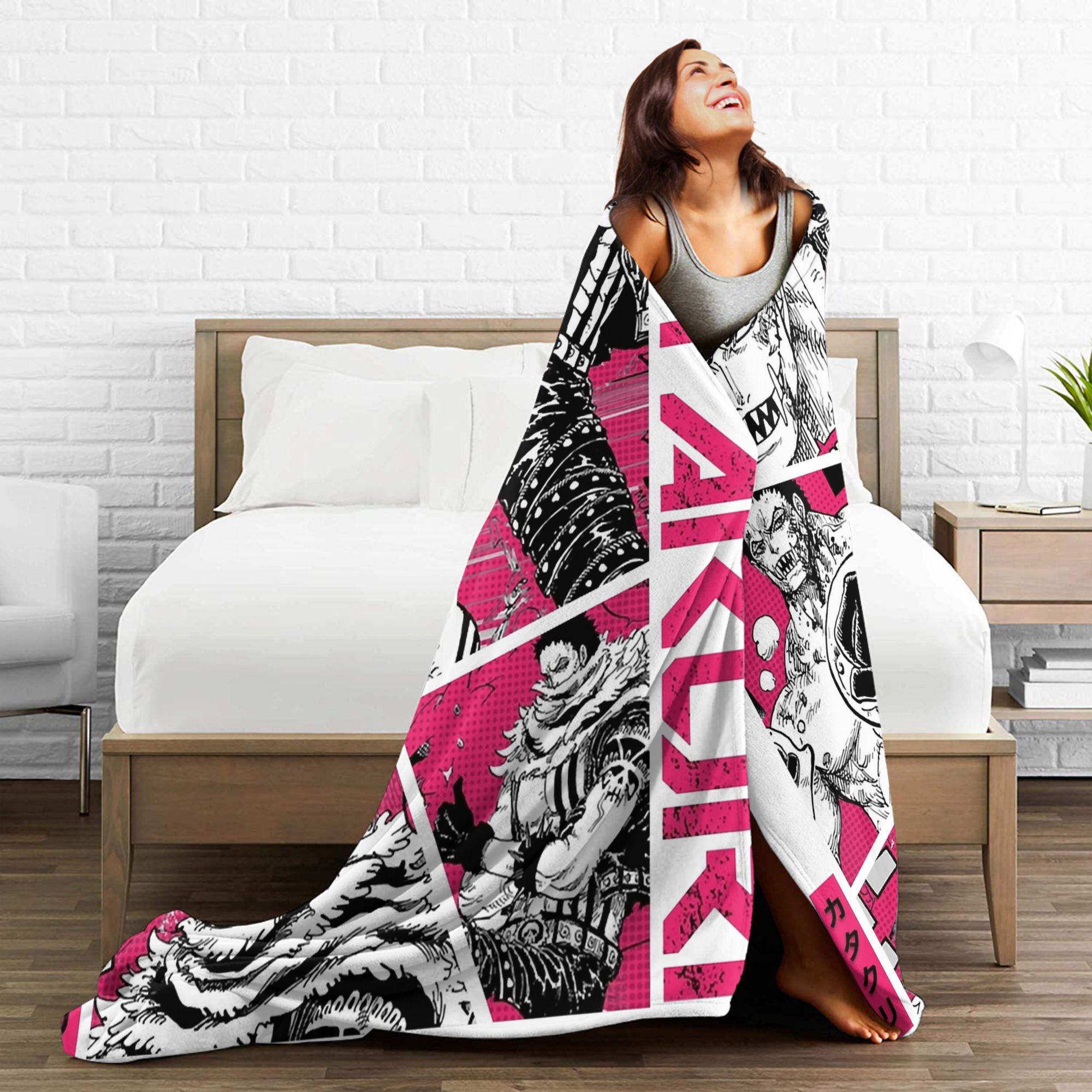 Katakuri Figure Flannel Blanke - Bed Sheet Microfiber review and price