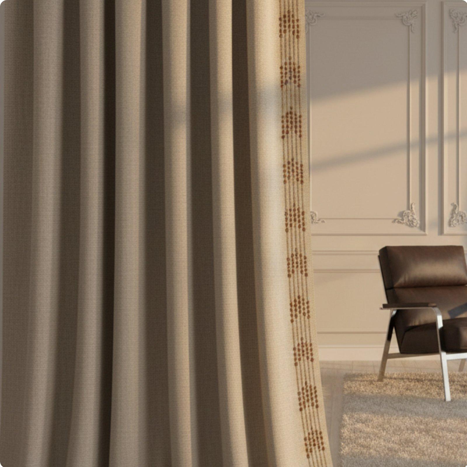 Fringed Woven Curtain Trim Tap - Home Textiles Luxury Curtains review and price