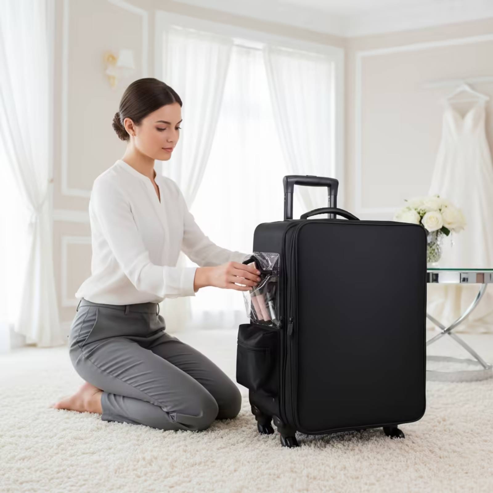 Makeup Case with Rotating Whee - P & C Home Textiles Usa review and price