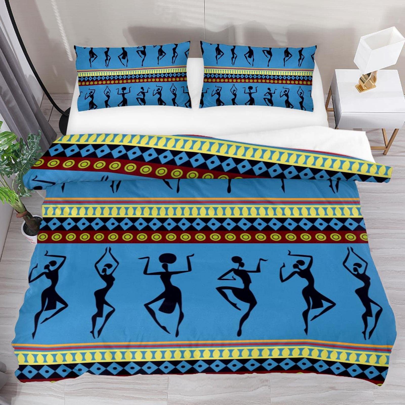 African Woman Bedding Set Vint - Bed Sheet Microfiber review and price