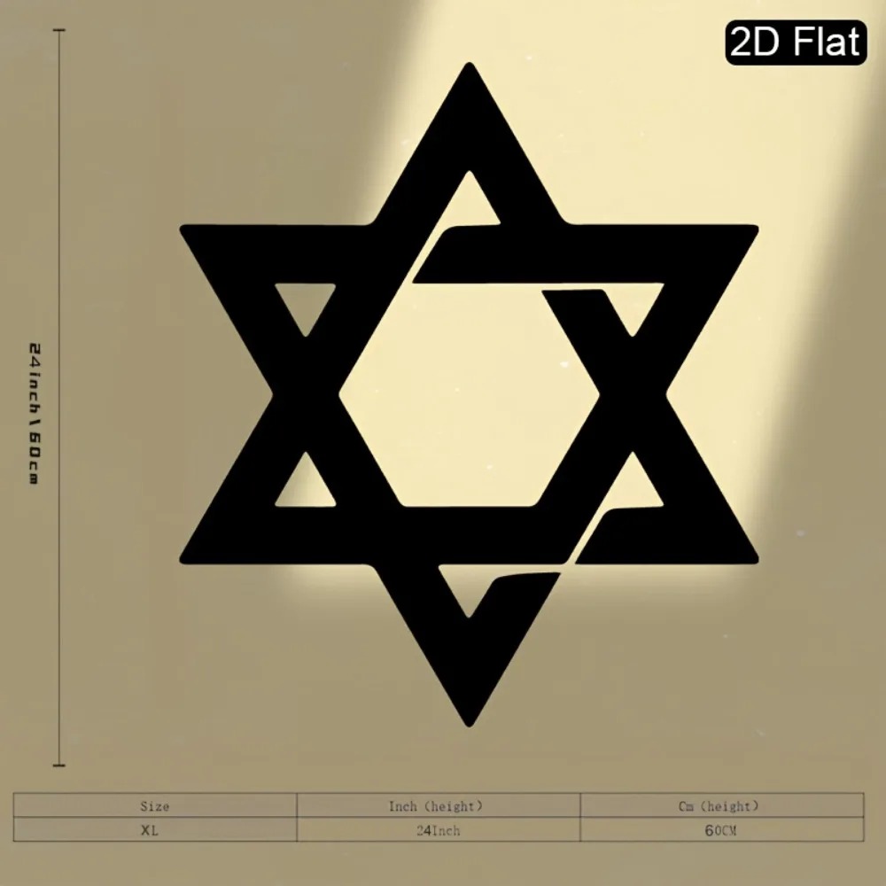 CIFBUY Iron Wall Art Star of D - Home & Hotel Textiles Private Limited review and price