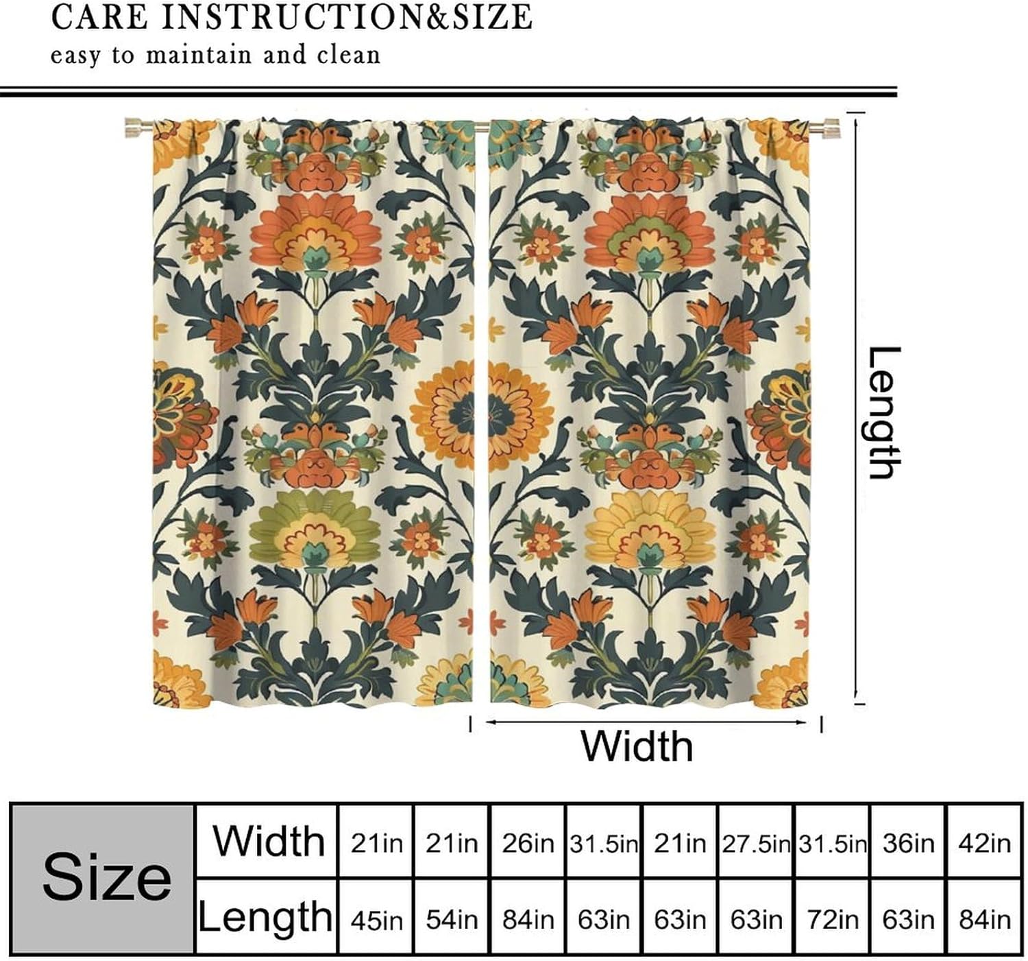 Luxury Floral Print Curtains P - Home Textiles Luxury Curtains review and price