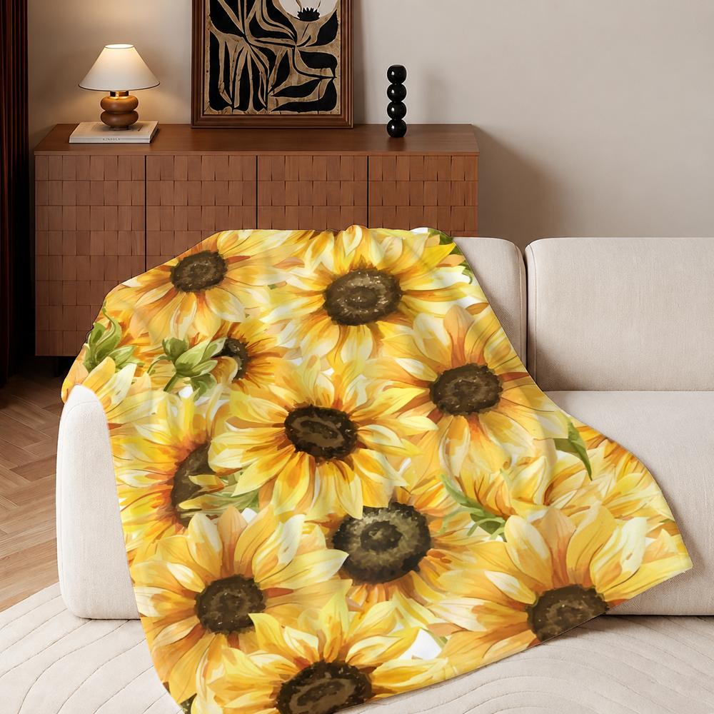 Fall Sunflower  Throw Plush Fl - Home Textiles Throw review and price