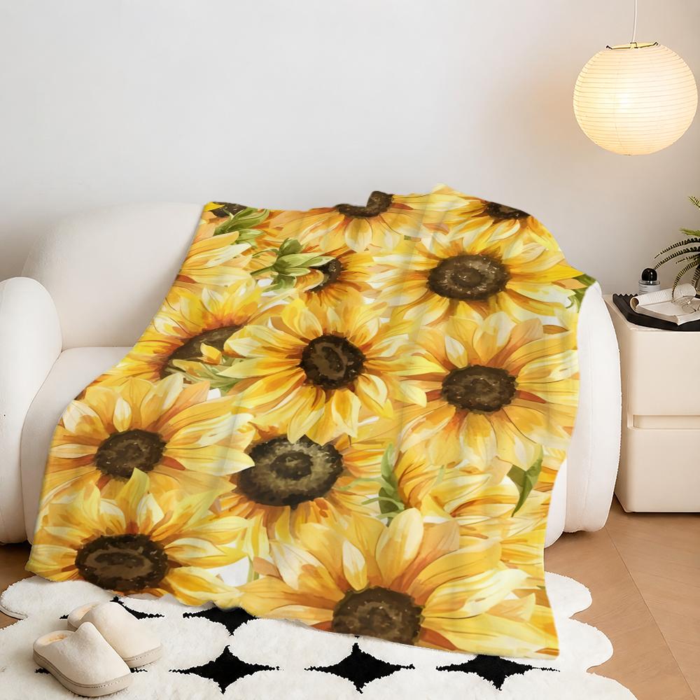 Fall Sunflower  Throw Plush Fl - Home Textiles Throw review and price