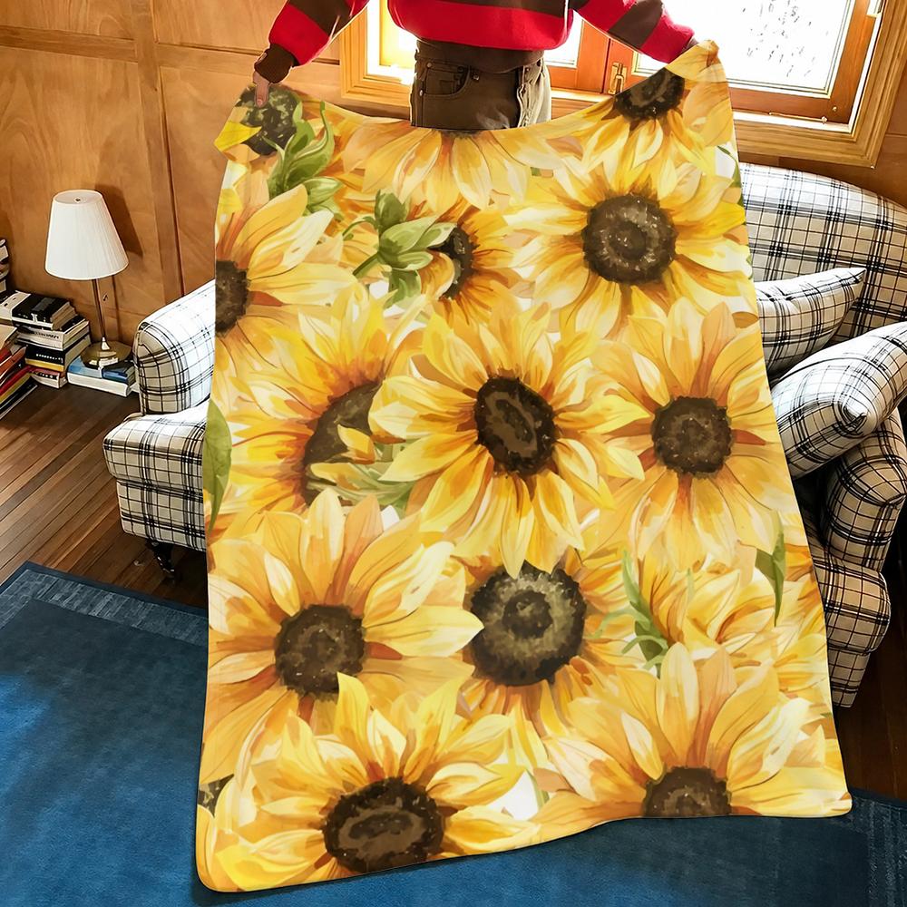 Fall Sunflower  Throw Plush Fl - Home Textiles Throw review and price