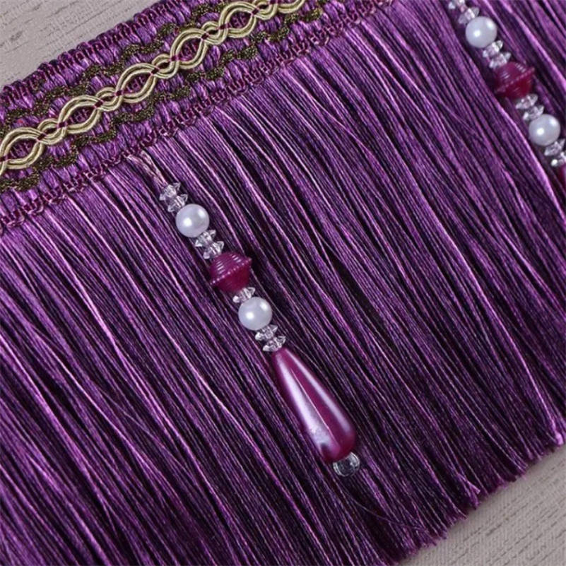 Luxury Exquisite Beaded Tassel - Home Textiles Luxury Curtains review and price