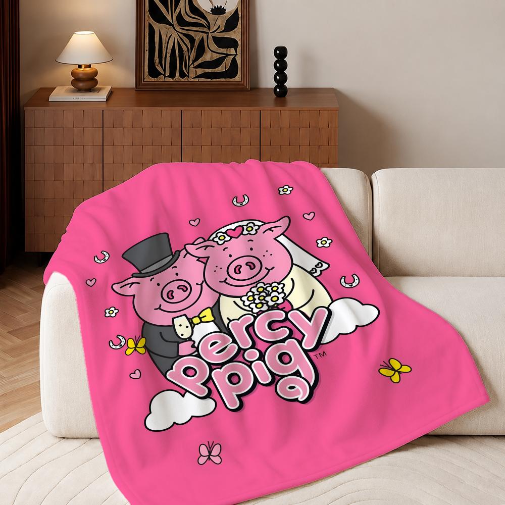 Percy Pig  Throw Plush Flannel - Home Textiles Throw review and price
