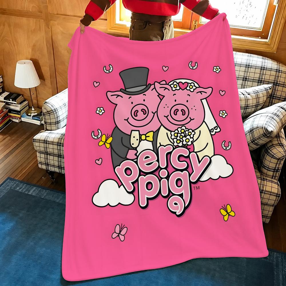 Percy Pig  Throw Plush Flannel - Home Textiles Throw review and price