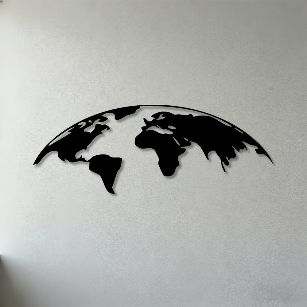 Brand 2D Metal Wall Art World  - Home Textiles Brands review and price